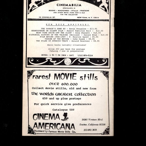 Vintage Film Fan Monthly Magazine Lot of 3 - Picture 4 of 6